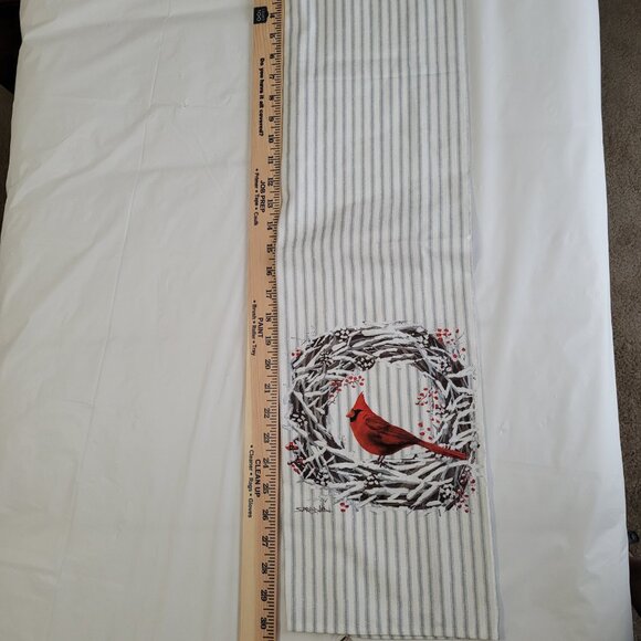 Cardinal Dish Towel NWT & Drying Mat NWT Winter Theme - Picture 14 of 15